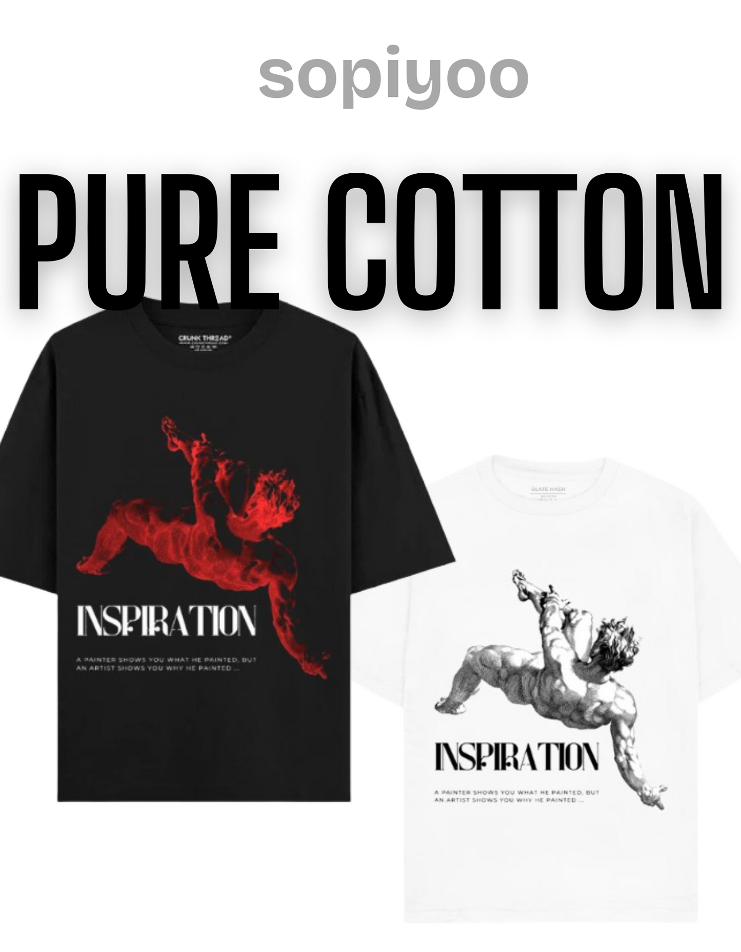 INSPIRATION Oversized T-Shirt – Artistic Soulwear by SOPIYOO